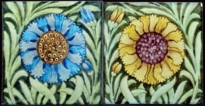 Carreaux avec motif floral de style persan