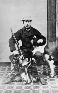 Willoughby Wallace Hooper après la chasse, vers 1860-80