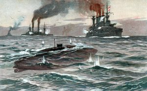 Sous-marin, vers 1905