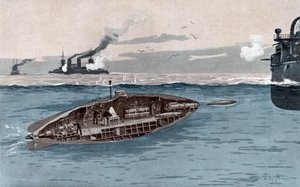 Sous-marin, vers 1905