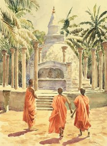 761 Moines garçons visitent Mihintale - Wilson Clive