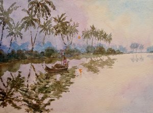 Lever de soleil à Mankotta (2) - Wilson Clive