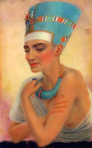 Néfertiti, reine égyptienne ancienne de la 18e dynastie, 14e siècle av. J.-C., 1926 - Winifred Mabel Brunton