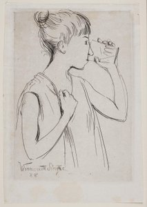 Jeune fille buvant - Winnaretta Singer