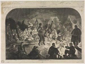 Un bivouac sur le Potomac, 1861