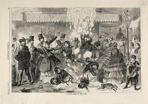 Un toboggan de neige en ville - Winslow Homer