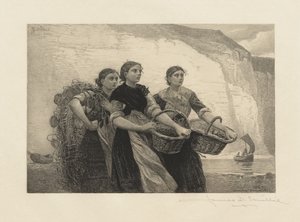 Une voix des falaises, gravée par James David Smillie - Winslow Homer