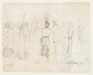 Col. Dwight Inspectant son Régiment - Winslow Homer