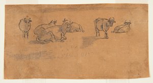 Vaches dans un pâturage - Winslow Homer
