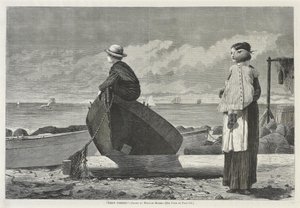 Papa arrive ! - Winslow Homer