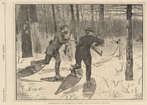 Chasse au cerf dans les Adirondacks en hiver, de Every Saturday, 21 janvier 1871 - Winslow Homer