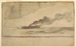 Dessin, chalutier de pêche, vers 1881 - Winslow Homer