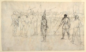 Dessin, exercice de tir de l