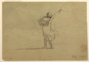 Dessin, "Lumière rouge", probablement 1883 - Winslow Homer