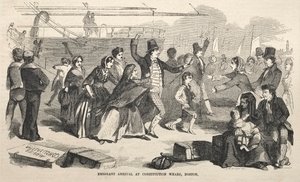 Arrivée des émigrants au quai de la Constitution, Boston, 1857 - Winslow Homer