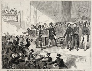 Expulsion des Noirs et des abolitionnistes du Tremont Temple, Boston, Massachusetts, 1860 - Winslow Homer