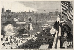 Grande réunion de Sumter à Union Square, New York, 11 avril 1863