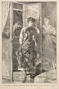Une tempête de vent, de pluie et de brume - et Portia - Winslow Homer