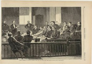 Jurés écoutant leur avocat, Cour suprême, nouvel hôtel de ville, New York