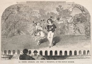 La Petite Angelina et Miss C. Thompson, au Boston Museum, 1859 - Winslow Homer