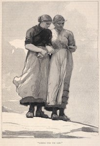 Looking Over The Cliff, extrait du Century Magazine, novembre 1883 - Winslow Homer