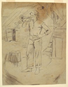 Homme portant un bonnet de zouave