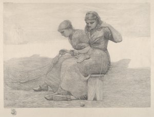 Réparer les filets - Winslow Homer