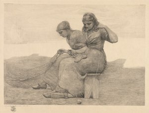 Réparer les déchirures, 1888 - Winslow Homer
