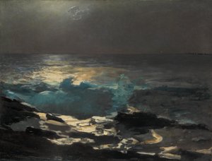 Clair de lune, phare de Wood Island, 1894 - Winslow Homer