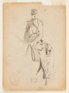 Officier de cavalerie monté - Winslow Homer
