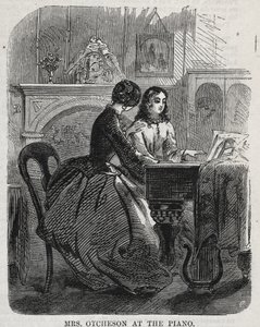 Mme Otcheson au piano, 1860 - Winslow Homer