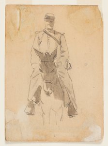 Officier et tête de cheval - Winslow Homer