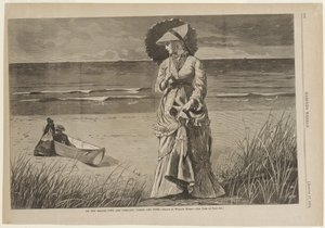 Sur la plage - Deux font compagnie, trois non - Winslow Homer
