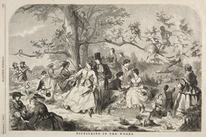 Pique-nique dans les bois, 1858