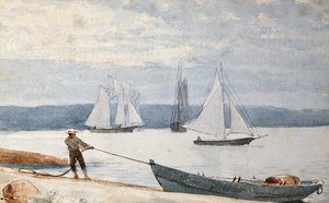 Tirant la doris, 1880 - Winslow Homer