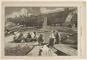 Construction navale, port de Gloucester - Winslow Homer