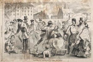 Patinage à Boston, 1859 - Winslow Homer