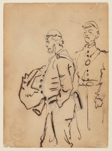 Croquis de soldats - Winslow Homer