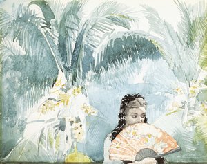 Jeune fille espagnole avec éventail, 1885