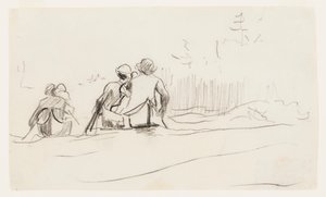 Vue arrière de deux canoës - Winslow Homer