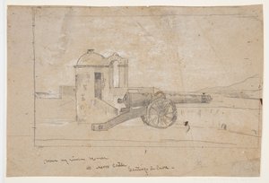 Étude pour "Projecteur, Entrée du port, Santiago de Cuba" - Winslow Homer