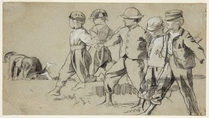 Étude pour "Snap the Whip" - Winslow Homer