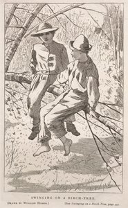 Se balancer dans un bouleau - Winslow Homer