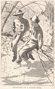 Swinging on a Birch-Tree, tiré de Our Young Folks, juin 1867