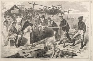 Action de grâce au camp, 1862 - Winslow Homer