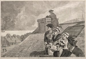 La bataille de Bunker Hill - Observer le combat depuis Copps Hill, à Boston, 1875 - Winslow Homer