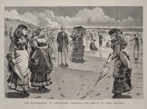 La plage de Long Branch, publié en supplément artistique du Appleton