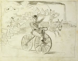Le messager à vélo - Winslow Homer