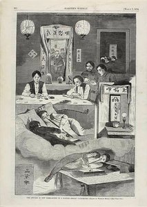 Les Chinois à New York - Scène dans un club-house de la rue Baxter - Winslow Homer