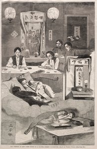 Les Chinois à New York - Scène dans un club de la rue Baxter, 1874